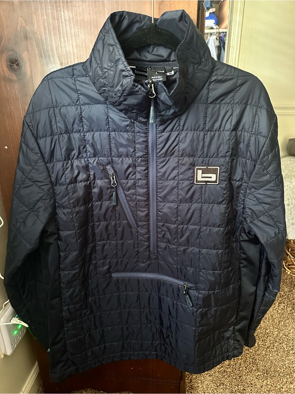 Size Large Banded Men's Northwind Nano PrimaLoft Insulated Pullover - Navy